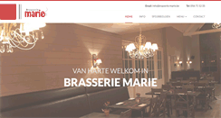 Desktop Screenshot of brasserie-marie.be