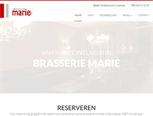 Tablet Screenshot of brasserie-marie.be